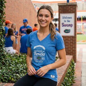 Levelwear NCAA Florida Gators Adult Women Anthem Entice Ladies Tee, Small, Roya